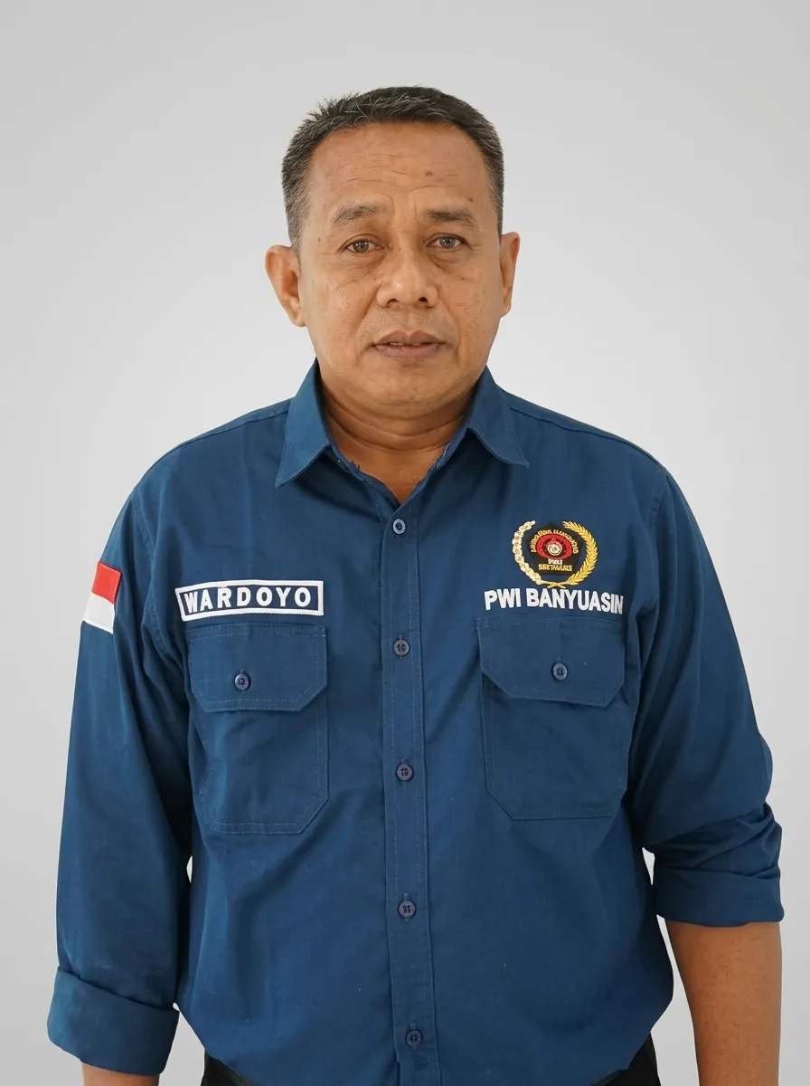 Wardoyo, S.I.Kom. - Ketua PWI Kabupaten Banyuasin  - Periode  2025–2028
