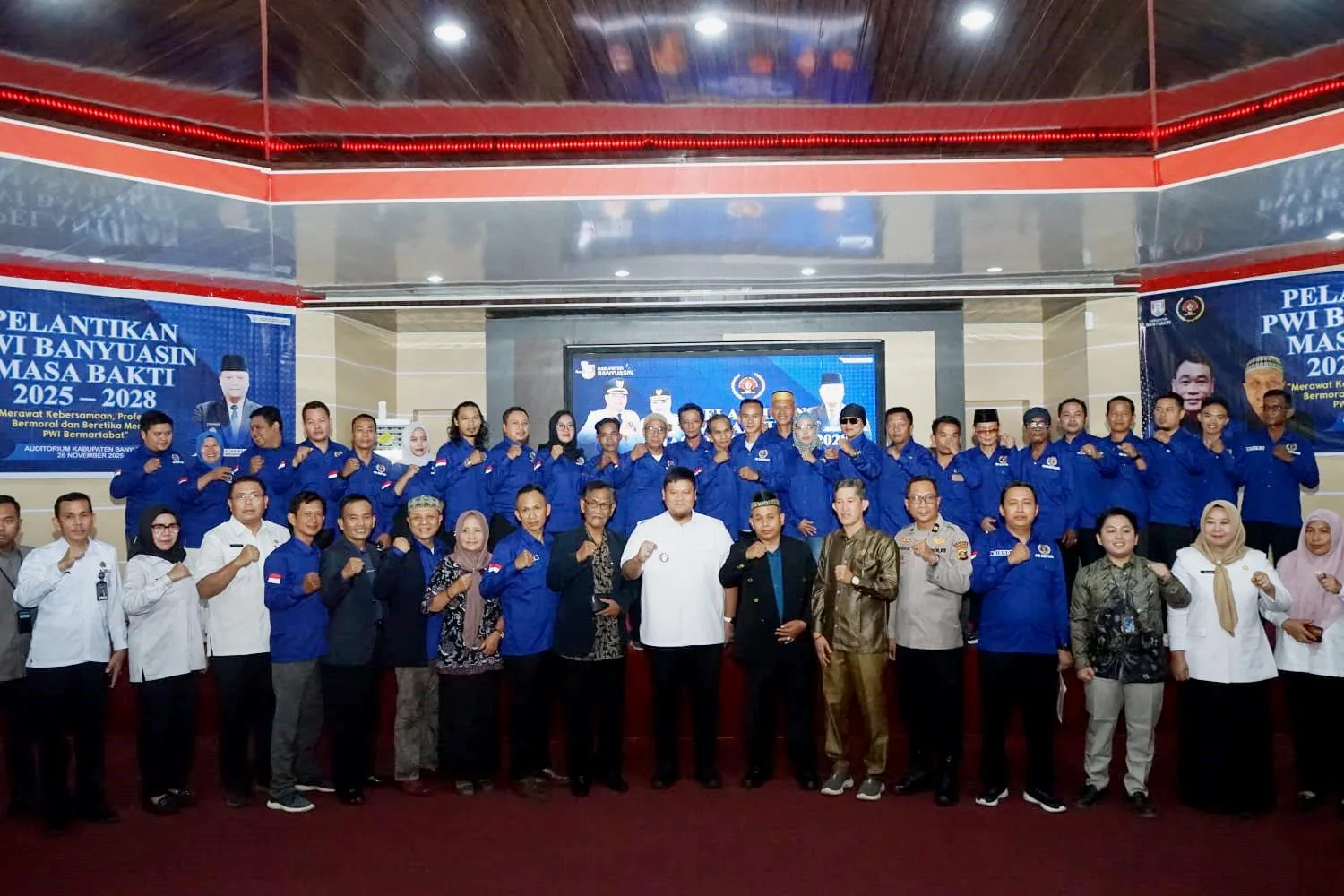 Pelantikan PWI Banyuasin