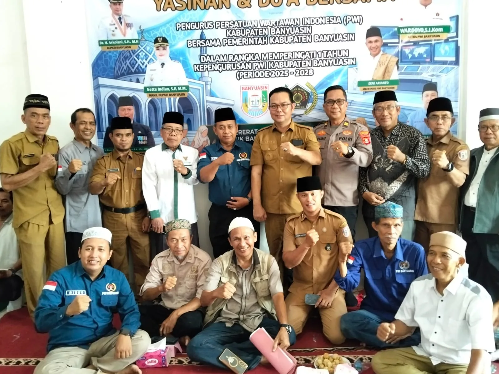 Doa dan Senyum Anak Yatim Mewarnai Refleksi Satu Tahun PWI Banyuasin